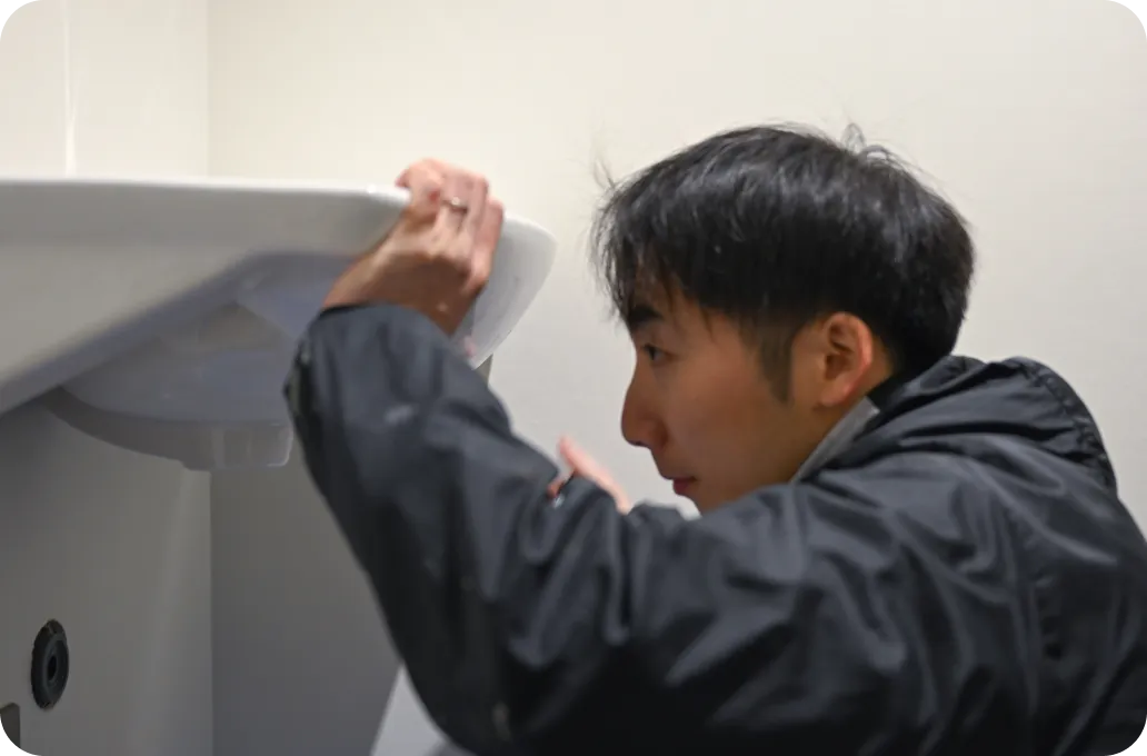 自社内の職人が施工