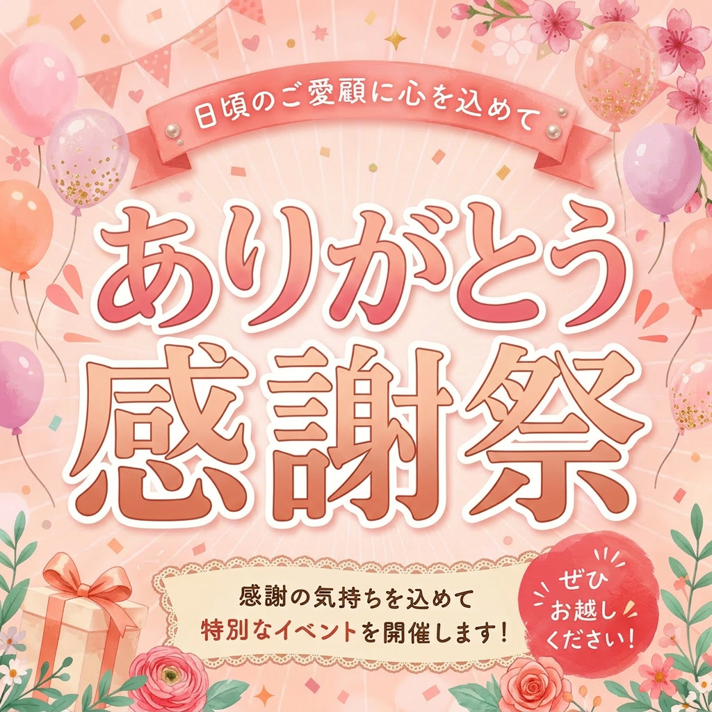 【6/20（土）開催】日頃の感謝を込めて「ありがとう感謝祭」を開催いたします！